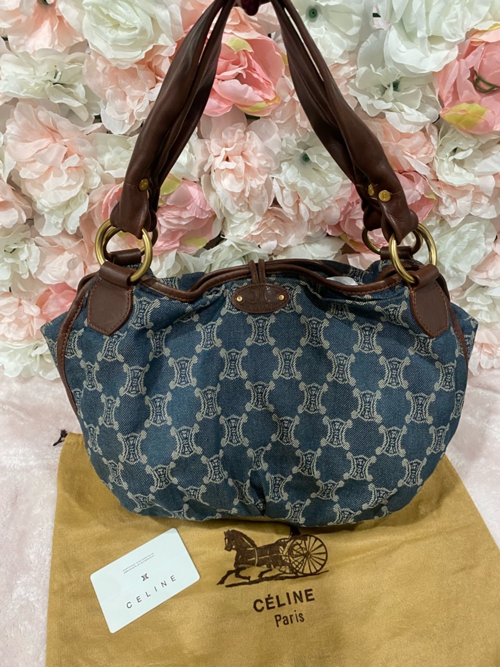 Celine Macadam Denim Bittersweet Bag - Picture 2 of 11